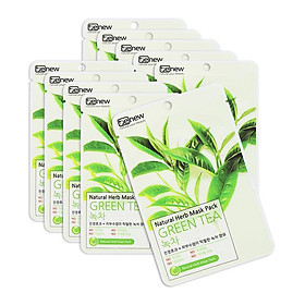 Mặt Nạ Trà Xanh Benew Natural Herb Mask Green Tea COMBO 10 LÁ (Hộp 10 Miếng x 22ml)