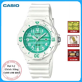 Đồng Hồ Nữ Dây Nhựa Casio LRW-200H-3CVDF - Trắng Xanh