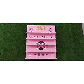 Kệ Sơn chữ Nail vàng - PVC Foam trắng - 81x60x11