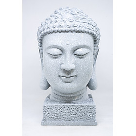 Tượng Đầu Phật Tổ Như Lai bằng đá cao 23cm