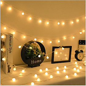 Lựa Nguồn Dây Đèn Led Bi Tròn Dài 6M - 40 Bóng
