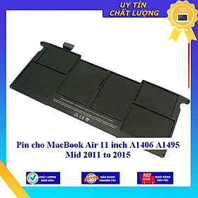 Pin cho MacBook Air 11 inch A1406 A1495 Mid 2011 to 2015 - Hàng Nhập Khẩu New Seal