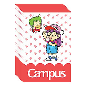 Lốc 10 Cuốn Vở Kẻ Ngang B5 Có Chấm Campus Arale Gacchan-Star NB-BARS120 - ĐL 70 (120 Trang) - Mẫu Ngẫu Nhiên
