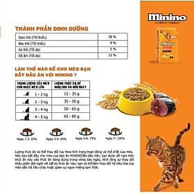 Combo 4 gói thức ăn cho mèo Minino Tuna 480gr - Tặng 1 gói cùng loại 