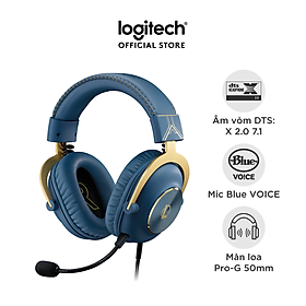Mua Tai nghe game Logitech G Pro X LOL League of Legends - Mic Blue Voice  âm thanh vòm  màn loa Pro-G 50mm - Hàng chính hãng