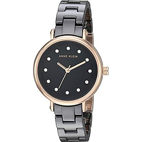 Anne Klein Women's AK/3312 Swarovski Crystal Accented Ceramic Bracelet Watch