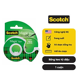 Băng keo kì diệu Scotch 3M 105 19.05mm x 7.62m - Trong suốt, dính siêu tốt, viết lên được, kéo nhẹ nhàng, cắt dễ dàng