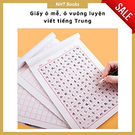 Giấy tập viết chữ Hán (ô mễ, ô điền, ô vuông, kẻ sọc ) dùng luyện viết chữ Nhật Hàn Trung