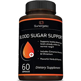 Premium Blood Sugar Support Supplement – Helps Support Healthy Blood Sugar & Glucose Levels – Includes Bitter Melon Extract, Vanadium, Chromium, Cinnamon, Alpha Lipoic Acid (60 Capsules)
