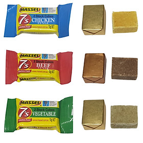 Hạt nêm Massel Stock Cubes hương vị Gà , Bò và Rau dạng viên nén tiện dụng (2 viên/gói)