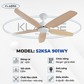 Mua Quạt trần không đèn Klasse 52KSA 901WY Hàng chính hãng