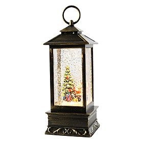 Hình ảnh Portable Christmas Scene Music Box Lantern Christmas Tree