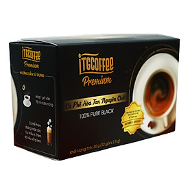 Cà Phê Hòa Tan 100% Nguyên Chất ITGCOFFEE Premium - Hộp 30g (12 gói x 2.5g)