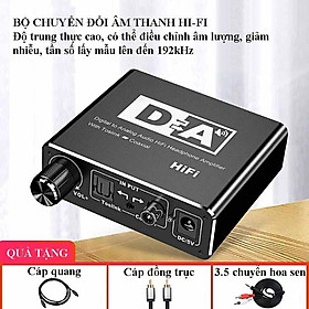 Mua Bộ Chuyển Đổi Âm Thanh Kỹ Thuật Số Sang Analog Điều Chỉnh Âm Lượng  Đầu ra gồm RCA  3.5mm  Đồng Trục và Toslink