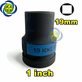 Tuýp vuông Kingtony 853419 loại 1 inch 4 cạnh đen 19mm