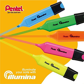 Bút Nhớ Dòng Illumina Pentel SL60 Nhiều Màu | Màu Mực Tươi Sáng Phản Quang Tốt