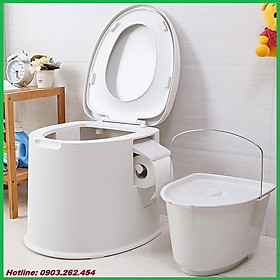 Mua Bồn cầu di động - Toilet di động thích hợp cho người già  người bệnh  rất tiện dụng