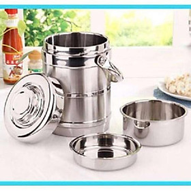 CẶP LỒNG INOX GIỮ NHIỆT 3 TẦNG PHONG CÁCH HÀN QUỐC