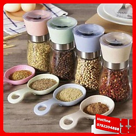Mua Cối Xay Tiêu Cầm Tay Tiện Dụng Bằng Thủy Tinh Có Tay Vặn Tiện Lợi ( Giao Ngẫu Nhiên Mẫu) - Loại Tốt