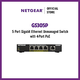 Mua Bộ Chia Mạng 5 Cổng Switch Netgear GS305P 5 Port Gigabit Ethernet Unmanaged Switch with 4-Port PoE - Hàng Chính Hãng