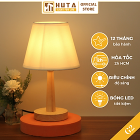 Mua Đèn Ngủ Gỗ HUTA Light For Life G2 Chao Nón Vintage Dễ Thương  Decor Trang Trí Phòng Ngủ  Điều Chỉnh Độ Sáng  Bóng Led Sáng Vàng Tiết Kiệm Điện