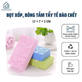 Hình ảnh Miếng Bọt Xốp Bông Tắm Kì Ghét Tẩy Tế Bào Chết Siêu Sạch Dùng Cho Người Lớn Và Trẻ Em - Hàng Loại 1 - Chính Hãng MINIIN