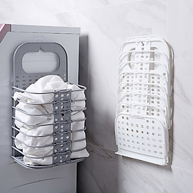 Giỏ đựng quần áo KG99 gấp gọn treo tường thiết kế thông minh dễ sử dụng 42cm (Tặng kèm 1 món quà tri ân) - Hàng chính hãng