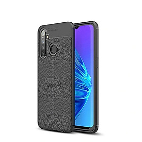 Ốp Lưng điện thoại Realme 5/Realme 5s/Realme 5i/Realme C3 Silicone vân da auto chống bám vân tay - Chính hãng
