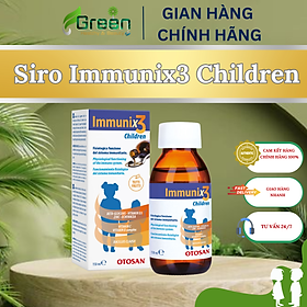 Siro IMMUNIX3 CHILDREN - Hỗ trợ tăng cường sức khỏe, tăng sức đề kháng