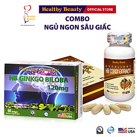 Combo Ngủ Ngon Sâu Giấc HB Cordy Extract & HB Ginkgo Biloba 120Mg Healthy