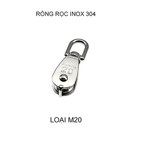 Ròng rọc (Puly) đơn bằng inox 304 không gỉ loại M20 đến M50 tùy chọn