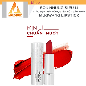 Son Lì VACCI - Lipstick Mugwang - Son Siêu Lì - Bền Màu - Không Trôi - Không Khô Môi