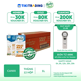 Thùng 12 hộp Sữa Tươi Tiệt Trùng Giàu Canxi Ít Béo Meadow Fresh 1L hàng New Zealand