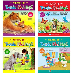 Combo: Bộ Sách Truyện Kể Trước Khi Đi Ngủ- Song Ngữ: Chia Sẻ+ Hạnh Phúc+ Yêu Thương+ Tự Tin: Dành Cho Bé Từ 03 - 9 Tuổi) ( Bộ: 4 Cuốn)