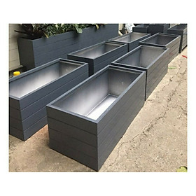 Chậu composite chữ nhật 60x25x20  Home Việt