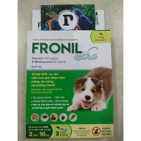 1 HỘP FRONIL EXTRA (3 TUÝP) CHO CHÓ, MÈO