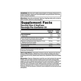 Solaray, Calcium Magnesium Zinc Amino Acid, 250 Veg Capsules