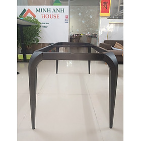 Khung chân bàn lớn màu đen kích thước 150x70x74