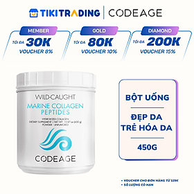 Bột Collagen Codeage Giúp Đẹp Da, Trẻ Hóa Da Codeage Marine Collagen Peptide 450g