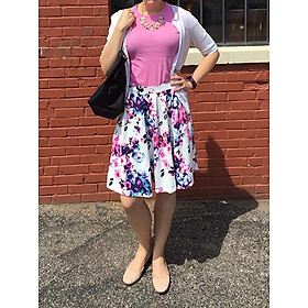 Váy Gorgeous Adrienne Vittadini Flower Skirt