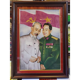 TRANH ĐÁ QUÝ - BÁC HỒ & BÁC GIÁP