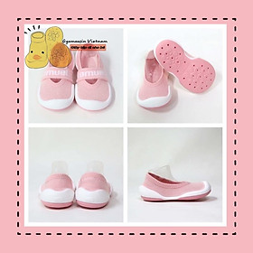 SIÊU PHẨM MÙA HÈ GIÀY TẬP ĐI BÉ CƯNG GGOMOOSIN MADE IN KOREA flat pink