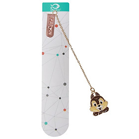 Nơi bán Bookmark Kẹp Sách Kim Loại Phối Charm Hình Sóc Nâu - Giá Từ -1đ