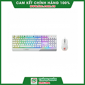 Mua Bộ bàn phím  chuột gaming giả cơ có dây MSI Vigor GK30 (màu trắng) - Hàng chính hãng