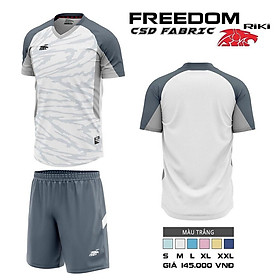 Bộ quần áo thể thao đá bóng Riki Freedom Trắng