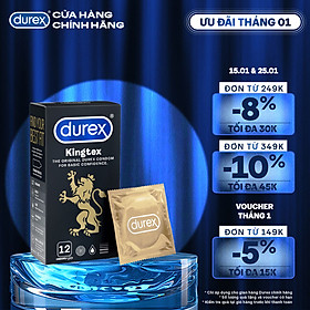 Bao cao su Durex Kingtex 12 bao