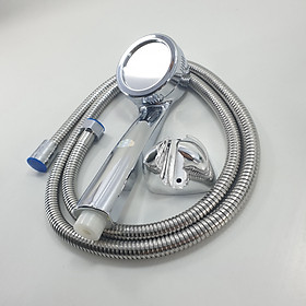 Vòi Sen Tắm_Bộ Tắm hoa sen nhựa si inox tăng áp loại đẹp