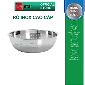 Rổ lưới inox cao cấp Fivestar 22cm 26cm 30cm