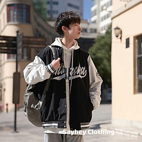 Áo Khoác Bomber Dù Alas Ulzzang Nam Nữ Unisex Form Rộng - Varsity phong cách Hàn Quốc