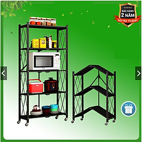 Kệ Nhà bếp thông minh 3 tầng có bánh xe di động , Kệ để đồ đa năng bản năng cấp 2021